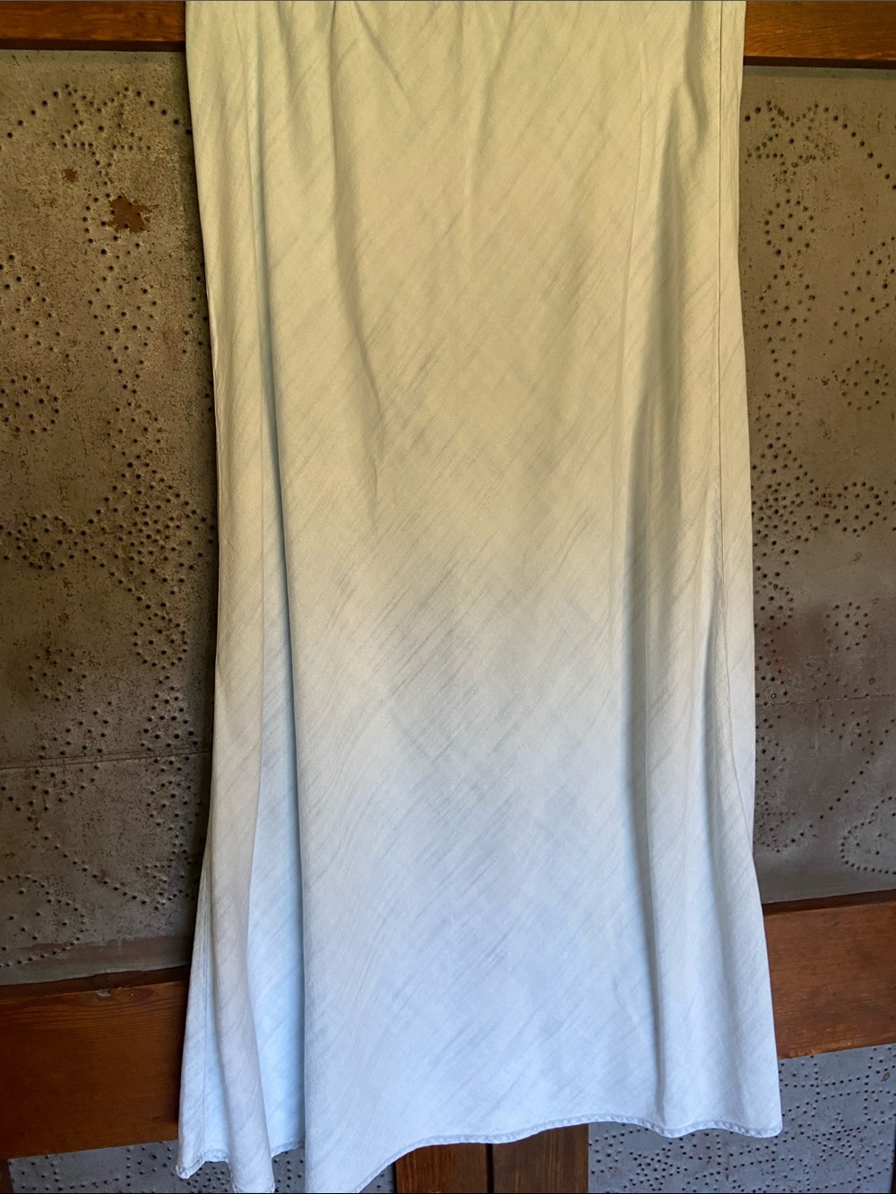 Bella Dahl Baby Blue Bias Skirt L